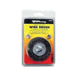 Forney 72733 Wire Wheel Brush, 0.012 in Dia Bristle, 2-1/2 in Dia
