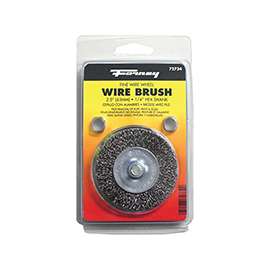 Forney 72734 Wire Wheel Brush, 0.008 in Dia Bristle, 2-1/2 in Dia