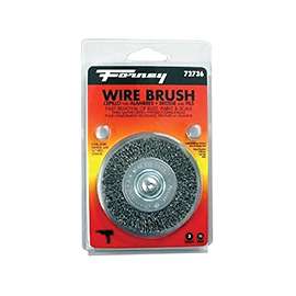 Forney 72736 Wire Wheel Brush, 0.008 in Dia Bristle, 3 in Dia
