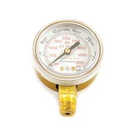 Forney 87727 Regulator Gauge, 1/4 in NPT, 0 to 4000 psi