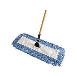 Rubbermaid FGU83228BL00 Dust Mop, Invader Handle, Cotton Head, Blue