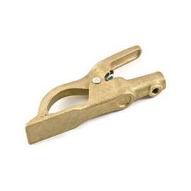 Forney 54400 Ground Clamp, 1-1/2 in Jaw Opening, #2, Brass