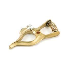 Forney 54405 Ground Clamp, 2 in Jaw Opening, #1, Brass