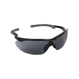 Forney 55433 Safety Glasses, Black Frame