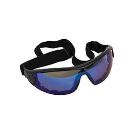 Forney 55439 Hybrid Safety Glasses, Anti-Fog Lens, Black Frame