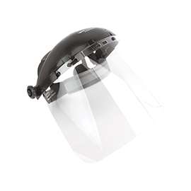 Forney 58605 Face Shield, Ratchet Headgear, Polyethylene Visor, Clear Visor