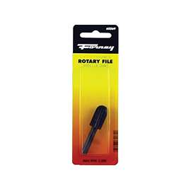 Forney 60069 Cylindrical Rotary File with Rounded End, 1/2 in Dia Cutting, Steel