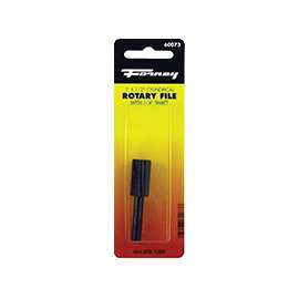Forney 60073 Cylindrical Rotary File with Flat Top, 1/2 in Dia Cutting, Steel