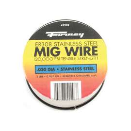 Forney 42298 MIG Welding Wire, 0.03 in Dia, Stainless Steel Spool
