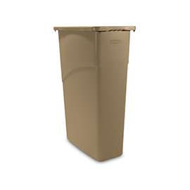 Rubbermaid FG354026BEIG Trash Container, 23 gal Capacity, 20 in H, Plastic, Beige
