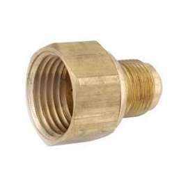 Anderson Metals 54806-0606 Coupler, 3/8 in Flared, 3/8 in FIP