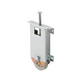 Prime-Line N 6630 Door Roller, 1-1/2 in Dia Roller, Bottom Mounting, Steel