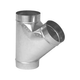 Imperial GV0984 Full Flow Duct Wye, 4 in, Steel