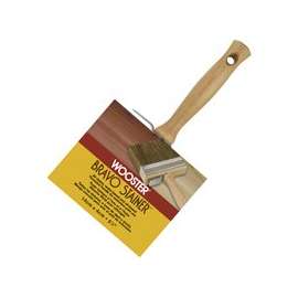 WOOSTER F5119-5-1/2 Paint Brush, 3-1/4 in L Bristle, Threaded Handle, Steel Ferrule
