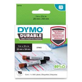 LW Durable Labels, Medical Prescription Label, 1" x 2.13", White, 500 Labels/Roll