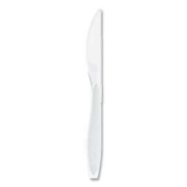 Impress Heavyweight Full-Length Polystyrene Cutlery, Knife, White, 100/Box, 10 Boxes/Carton