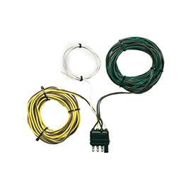 HOPKINS 48245 Trailer Wiring Connector, 4-Wire, ABS