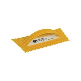 Marshalltown QLT Series 6275 Trowel, 9-1/2 in L, 4-1/4 in W, V Notch, 1/4 in W x 13/64 in D Notch