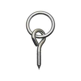National Hardware 2062BC Series N220-657 Hitch Ring, 160 lb Weight Capacity, Steel, Zinc