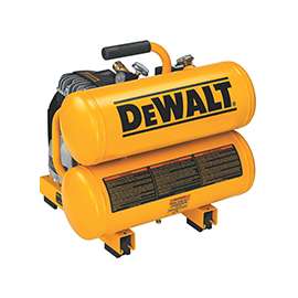 DeWALT D55151 Portable Air Compressor, 4 gal Tank, 120 V, Iron