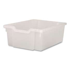 F2 Deep Trays for Gratnells Storage Frames and Trolleys, 3.57 gal Capacity, 12.28" x 16.81" x 6.25", Trans Frost, 6/Pack