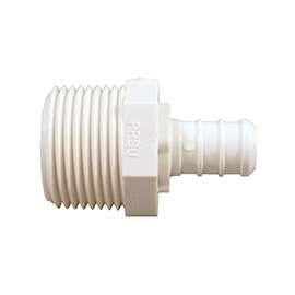 Apollo PXPAM1234 Hose Adapter, 3/4 in PEX Barb, 1/2 in MPT