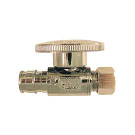 Conbraco EPXVS1238C Straight Stop Valve, 1/2 x 3/8 in, ASTM F1960 Brass x Compression