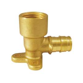 Conbraco EPXDEE12 Drop Ear Elbow, 1/2 in, ASTM F1960 Brass x FIP