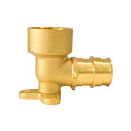 Conbraco EPXDEE34 Drop Ear Elbow, 3/4 in, ASTM F1960 Brass x FIP