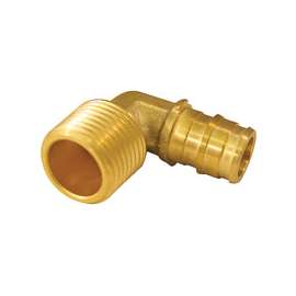 Conbraco EPXME125PK Pipe Elbow, 1/2 in, ASTM F1960 Brass x MIP