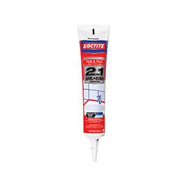 Loctite POLYSEAMSEAL 2138420 Tub and Tile Adhesive Caulk, White, 5.5 oz Squeeze Tube