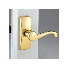 Wright Products VGL025-555 Lever Latch Set, Brass, For Out-Swinging Wood/Metal Screen, Storm Doors