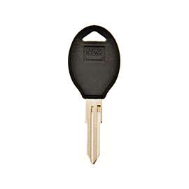 Hy-Ko 12005DA31 Key Blank with Rubber Head, 3.105 in L x 1.176 in W, Brass, Nickel Plated