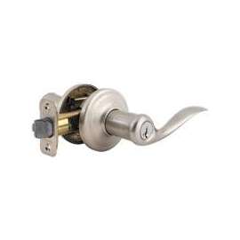 Kwikset Signature Series 740TNL15SMTRCAL/R Entry Lever Lockset, Keyed Key, 2 Grade, Satin Nickel