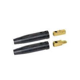 Cable Connector, 1 Male and 1 Female, Ball Point Connection, 1/0-3/0 Cap.