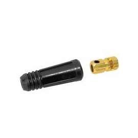 Dinse Style Cable Plug and Socket, Female, Ball Point Connection, 1/0 Cap.