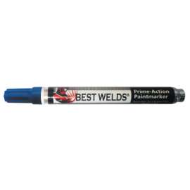Prime-Action Paint Markers, Reversible Chisel/Bullet Tip, Blue