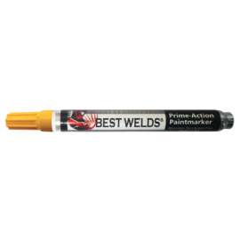 Prime-Action Paint Markers, Reversible Chisel/Bullet Tip, Yellow