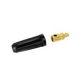 Dinse Style Cable Plug and Socket, Male, Ball Point Connection, 2/0 Cap.