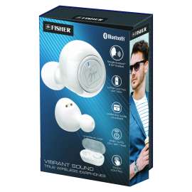 Vibrant Sound True Wireless Earphones, White