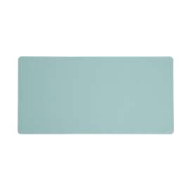 Vegan Leather Desk Pads, 31.5" x 15.7", Light Blue