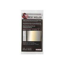 Gold Coated Filter Plate, Gold/8, 2 in x 4.25 in, Polycarbonate