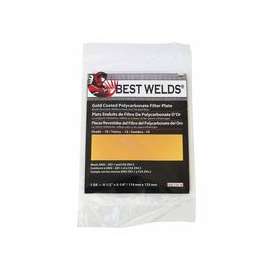 Gold Coated Filter Plate, Gold/8, 4.5 x 5.25, Polycarbonate