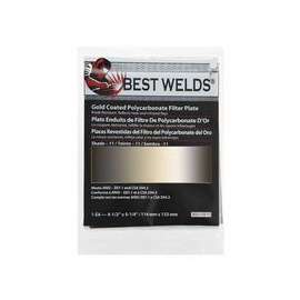 Gold Coated Filter Plate, Gold/11, 4.5 x 5.25, Polycarbonate
