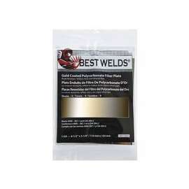 Gold Coated Filter Plate, Gold/9, 4.5 in x 5.25 in, Polycarbonate