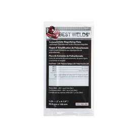 Plastic Magnifier Plate, 2 in x 4.25 in, 2 Diopter, Polycarbonate, Clear