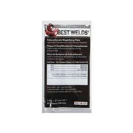 Plastic Magnifier Plate, 2 in x 4.25 in, 2.5 Diopter, Polycarbonate, Clear
