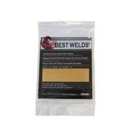 Hardened Glass Gold Filter Plate, Gold/10, 4.5 in x 5.25 in, SH10, Glass