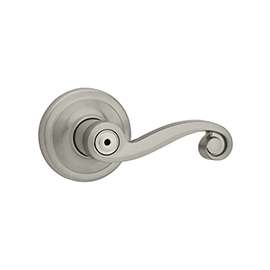 Kwikset Signature Series 730LL-15 Privacy Lever, 2 Grade, Satin Nickel