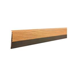 M-D 43153 Door Sweep, 36 in L, Oak Wood Flange